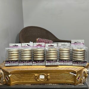 Bold look clip / hook rings six pair bundle